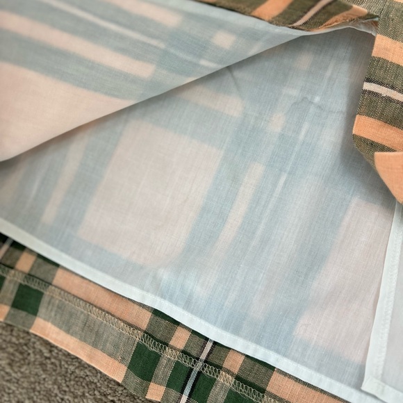 O’Neil of Dublin, Irish Tartan check Pencil skirt in linen - Picture 4 of 5